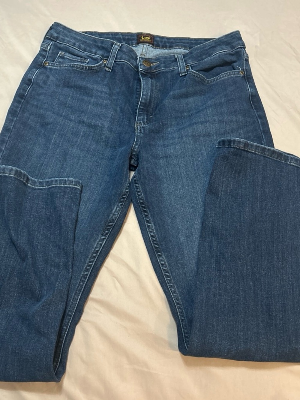 Lee Men's Dark Indigo Straight Jeans